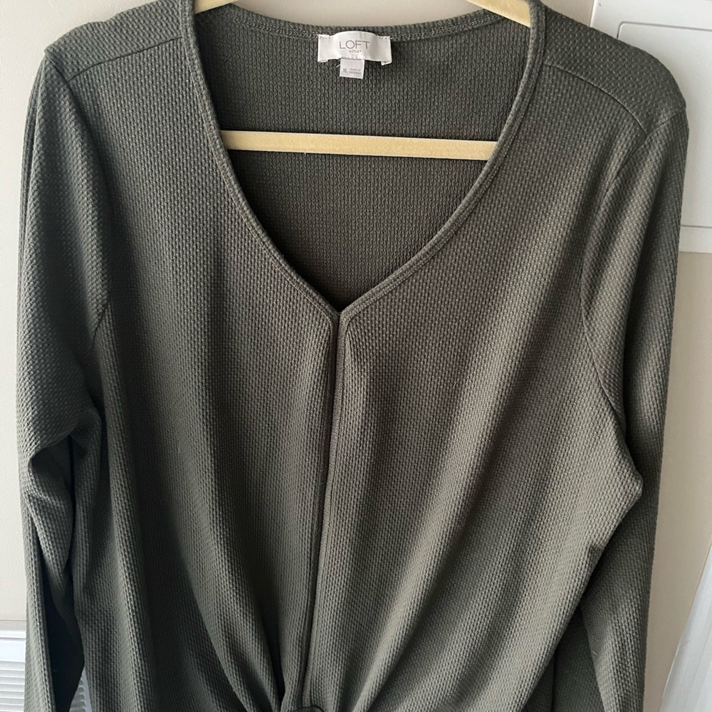 LOFT Fashion Olive Knit Sweater